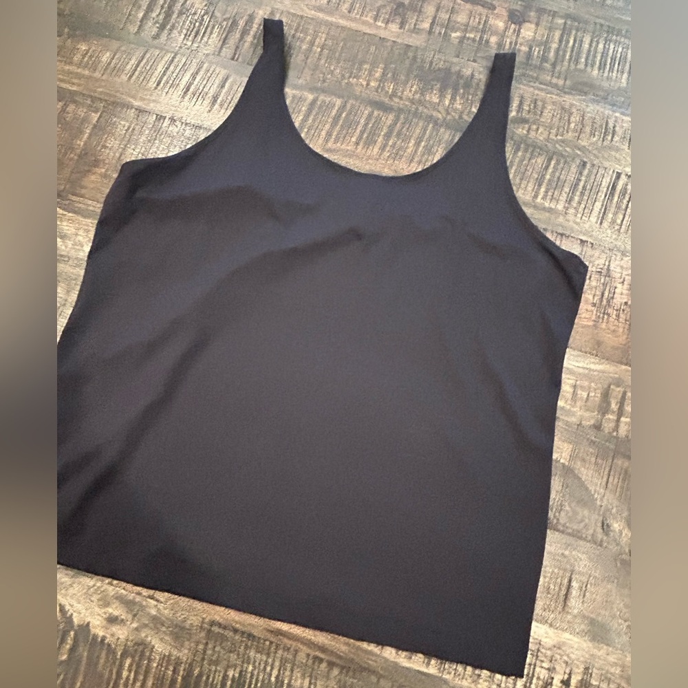 Chico's Cami Camisole Adjustable Microfiber Tank Size XL Black Size 3 Top